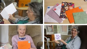 Pen pal friends write to Residents at Manchester care home